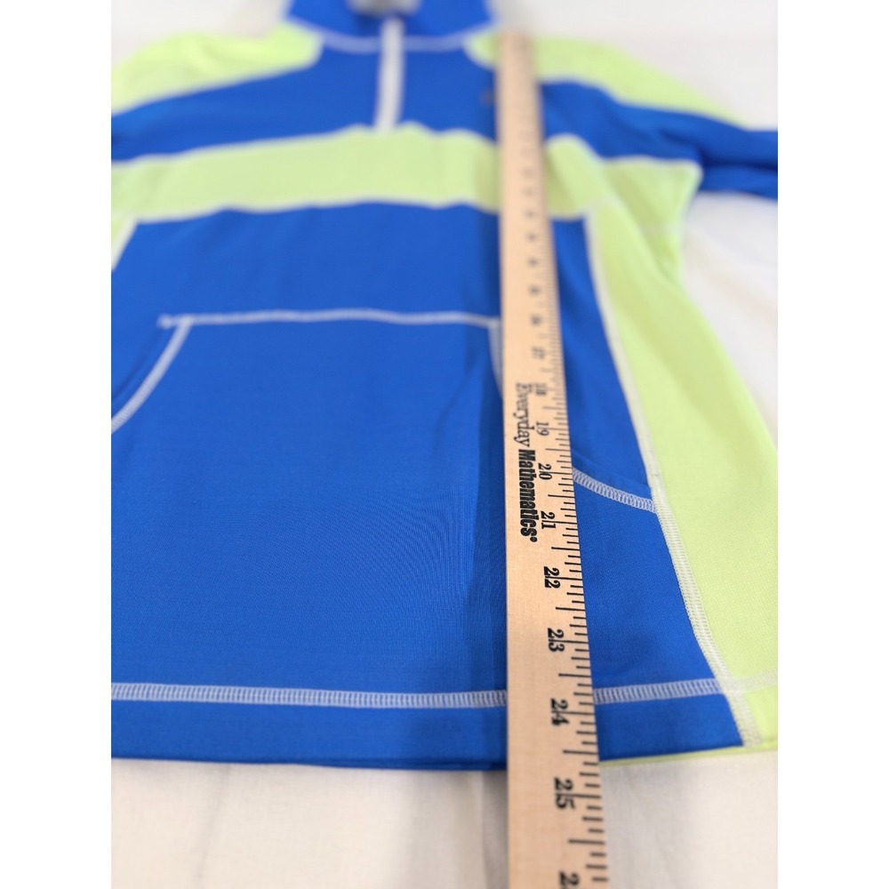 Fila Performance Womens Quarter Zip Long Sleeve Blue Green Pullover Size Medium - Picture 8 of 9